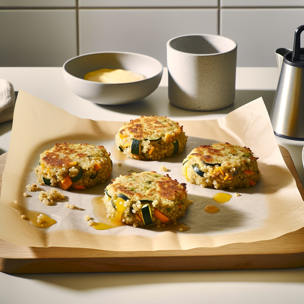 Air Fryer Veggie & Quinoa Breakfast Cakes