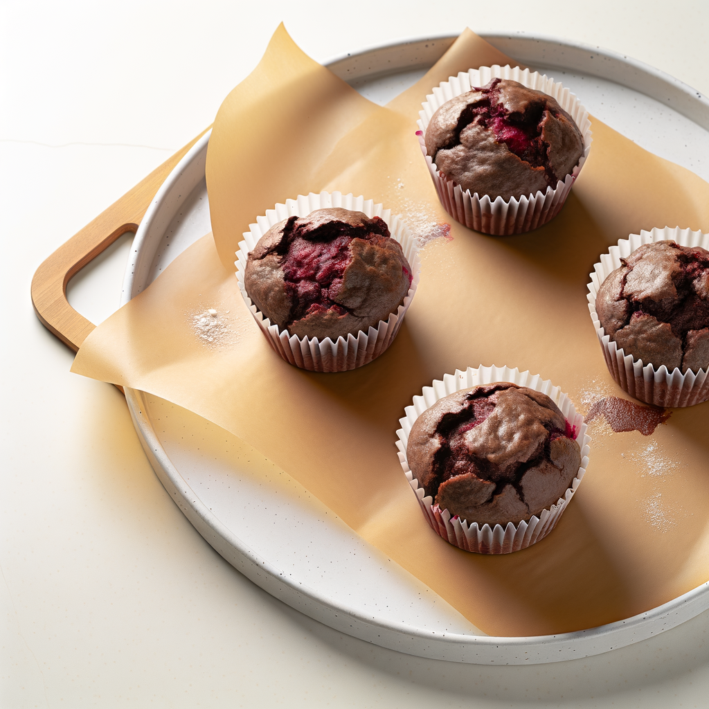 Air Fryer Chocolate Beet Protein Muffins