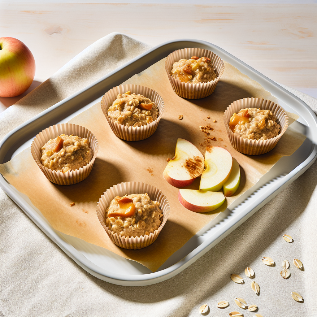 Apple Pie Oatmeal Muffin Cups