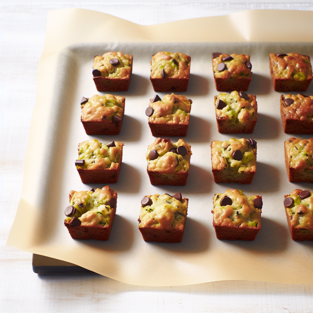 Zucchini Choco-Chip Muffin Cake Squares