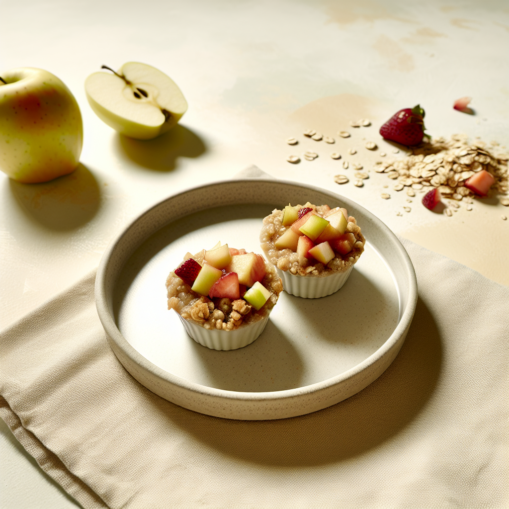 Fruit-Filled Oatmeal Crumble Cups