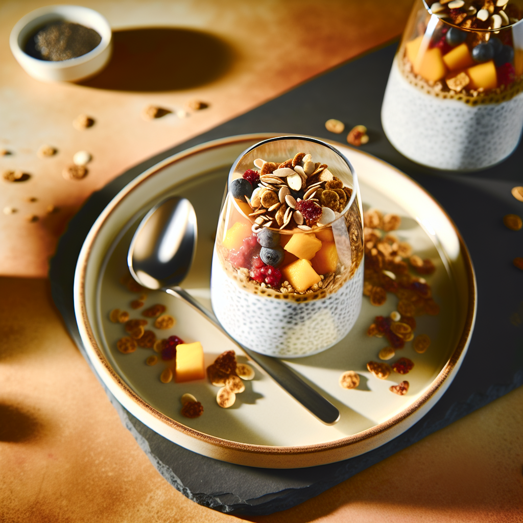 Maple Vanilla Chia Pudding Parfaits