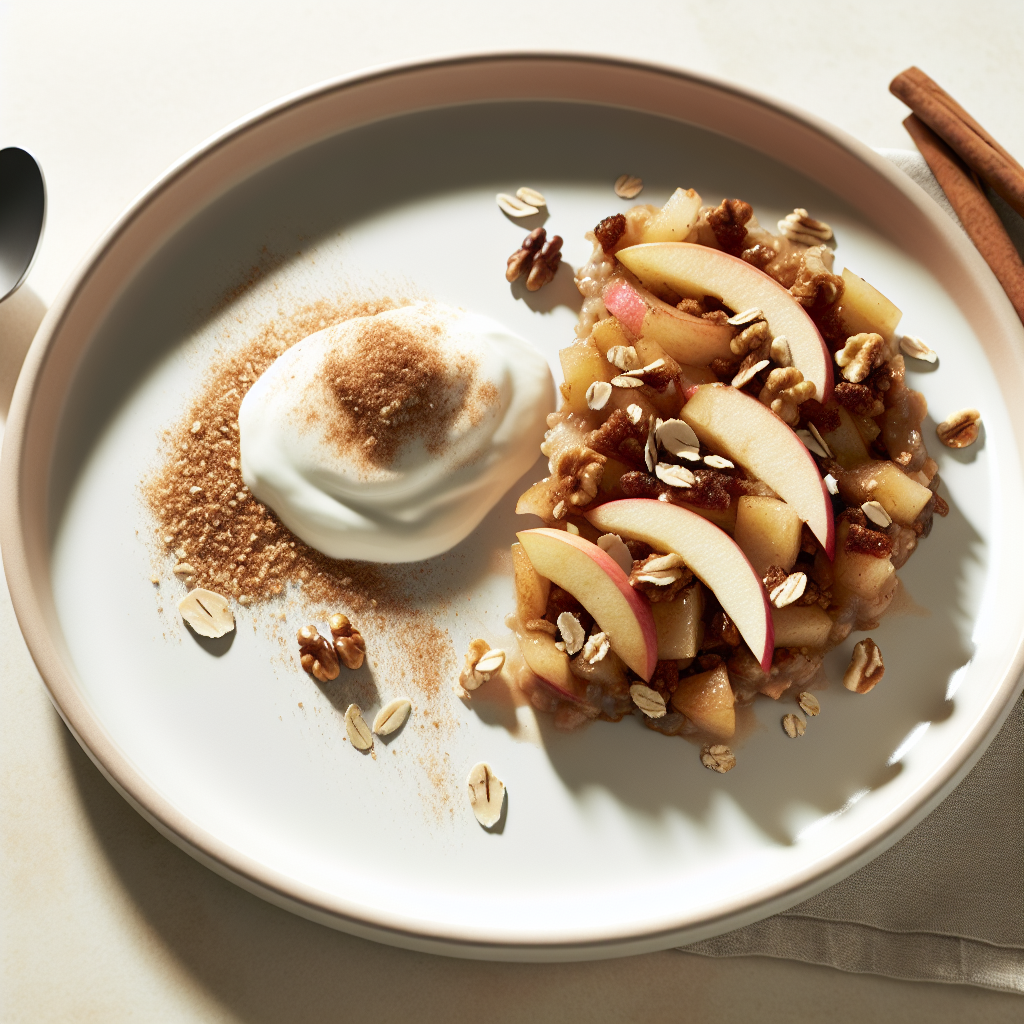 Baked Apple Cinnamon Yogurt Crisp