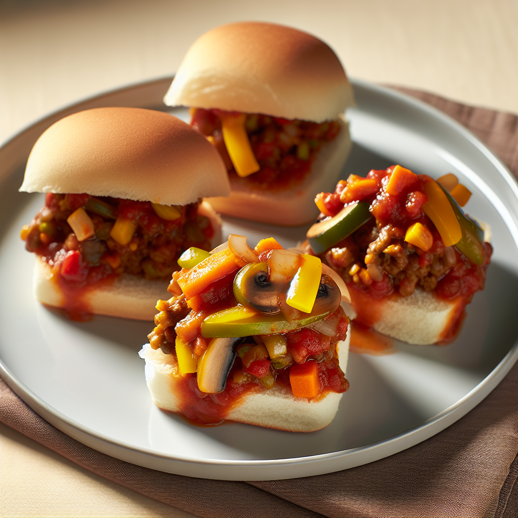 Veggie-Loaded Sloppy Joe Sliders