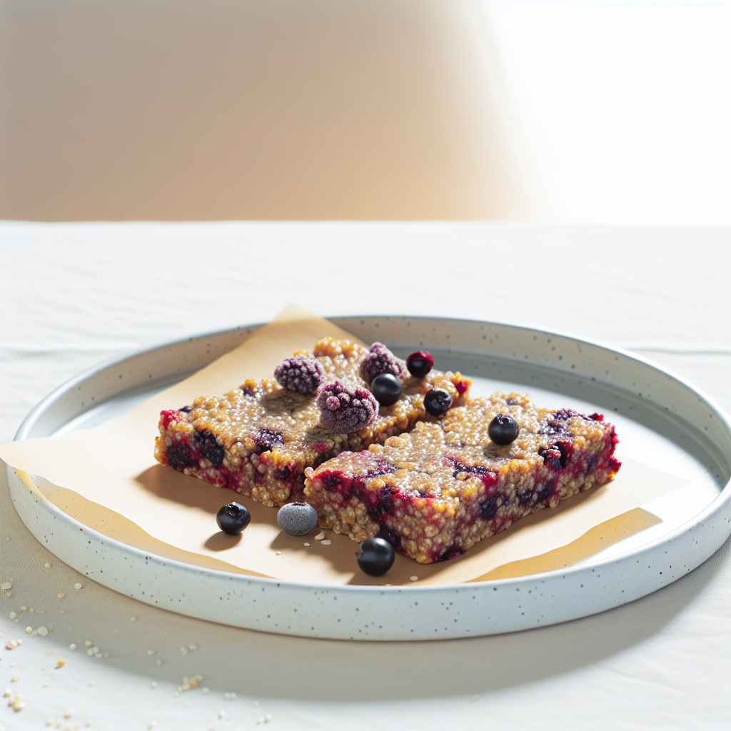 Berry-Burst Quinoa Breakfast Bars