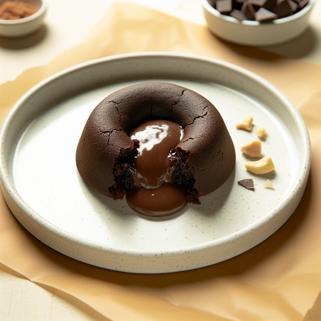 Chocolate Sunbutter Lava Cakes (Nut-Free & Dairy-Free)
