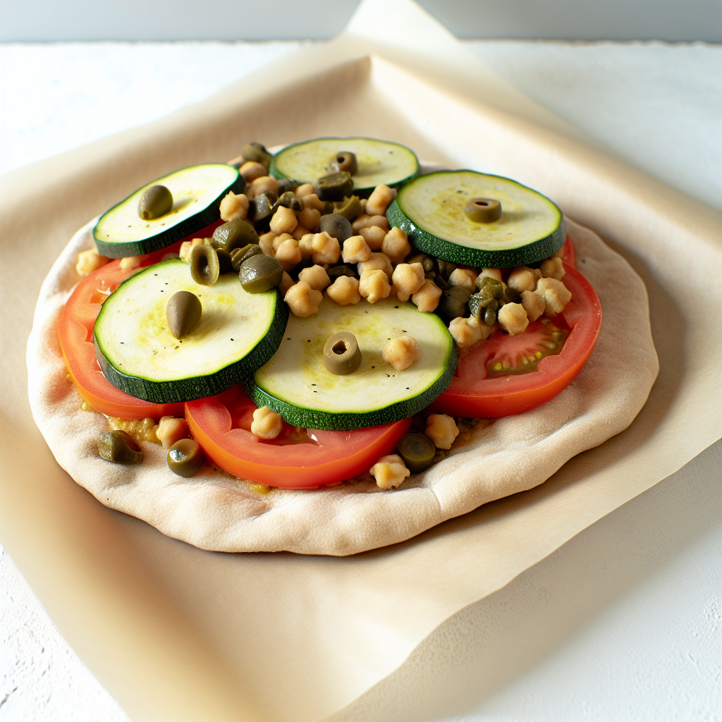Italian-Style Chickpea & Rice Flour Flatbread Sandwich