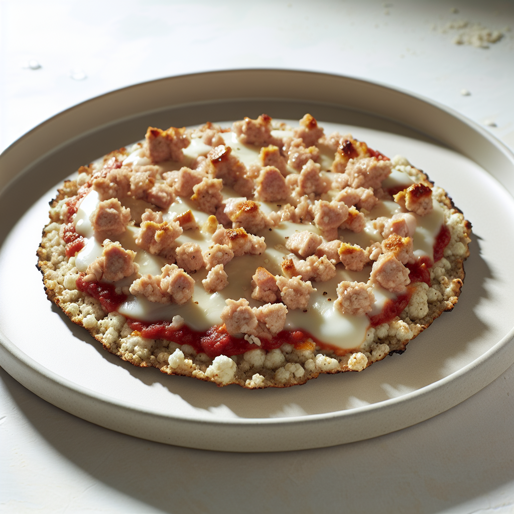 Turkey Sausage & Cauliflower Breakfast Pizza