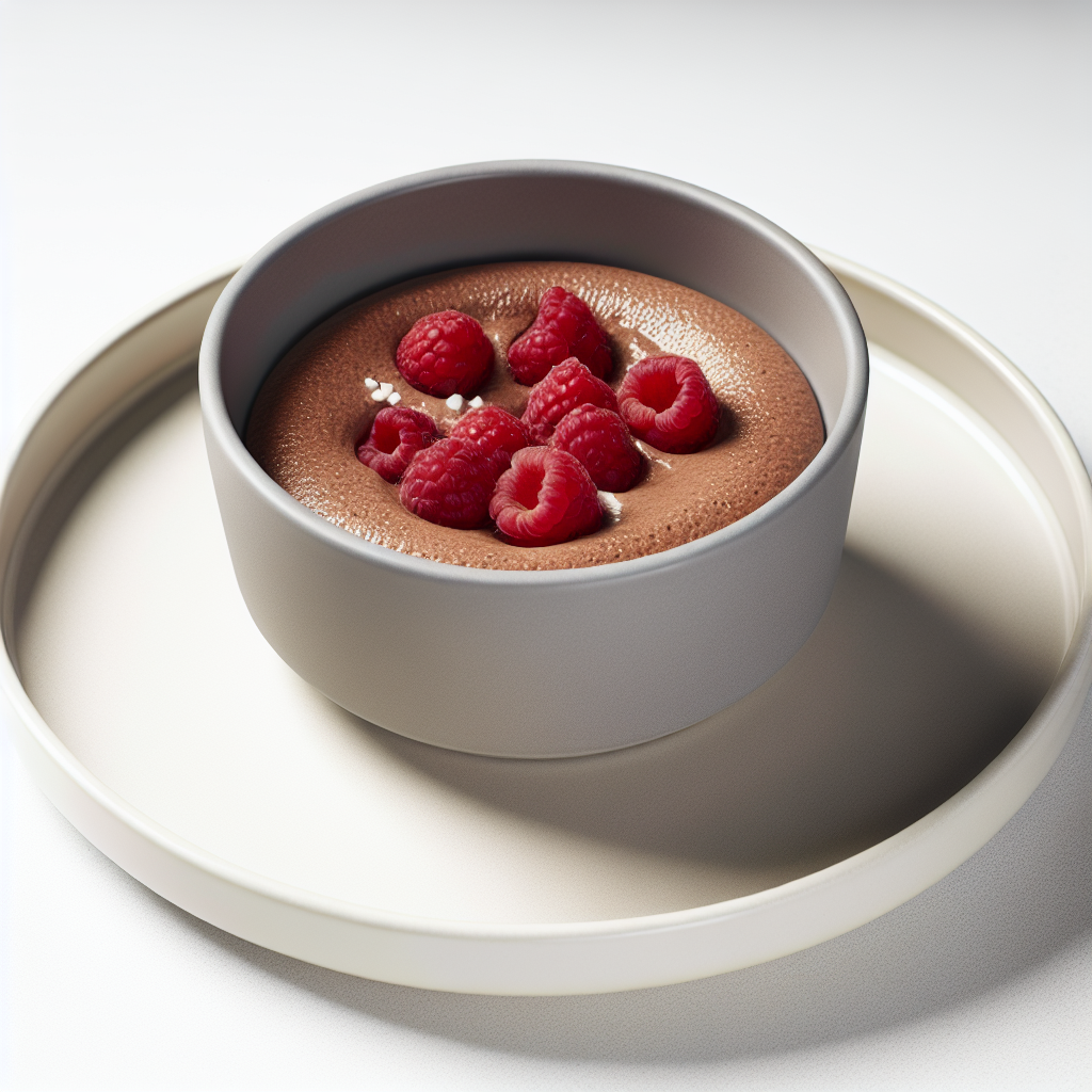 Raspberry Chocolate Protein Soufflé