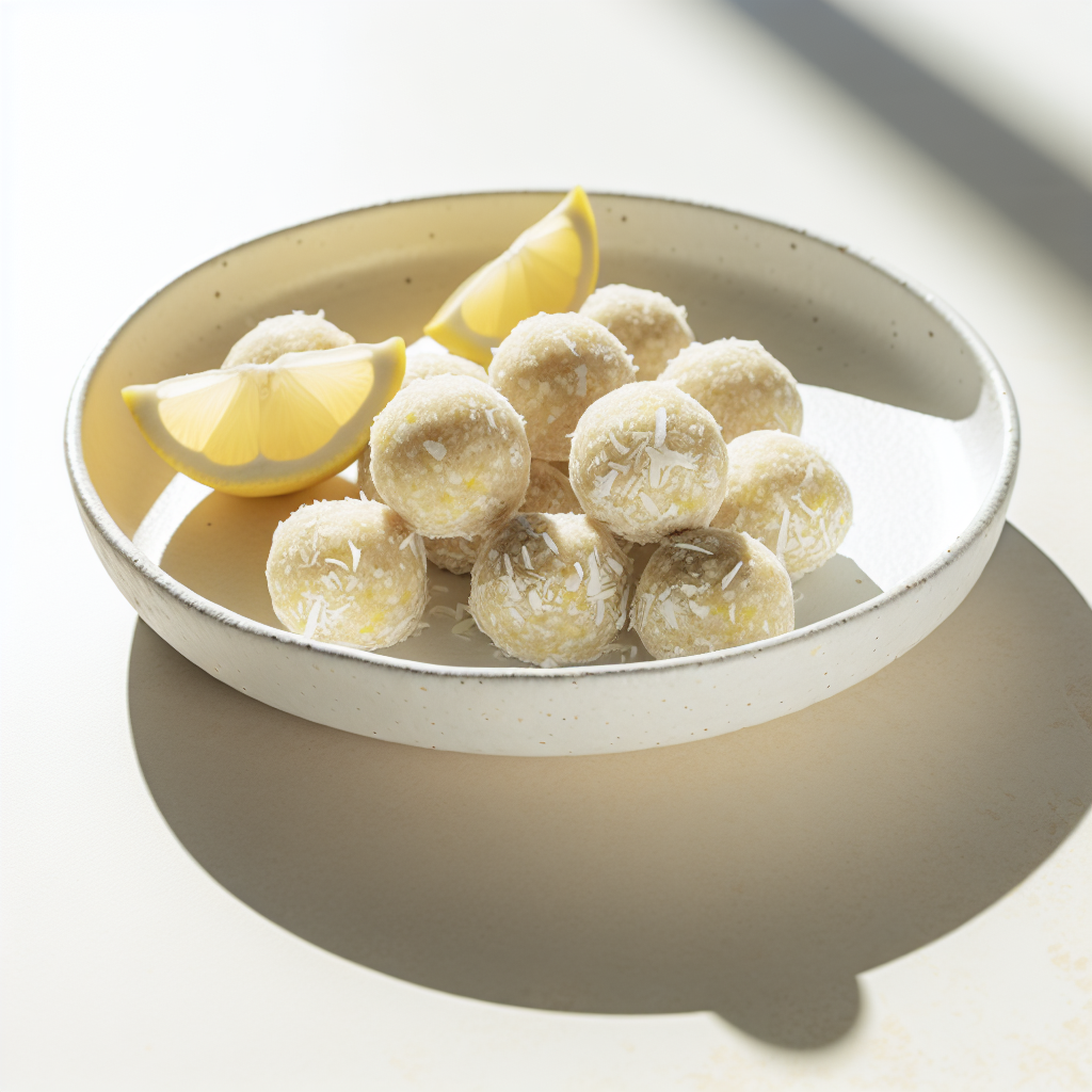 Lemon Coconut Protein Balls