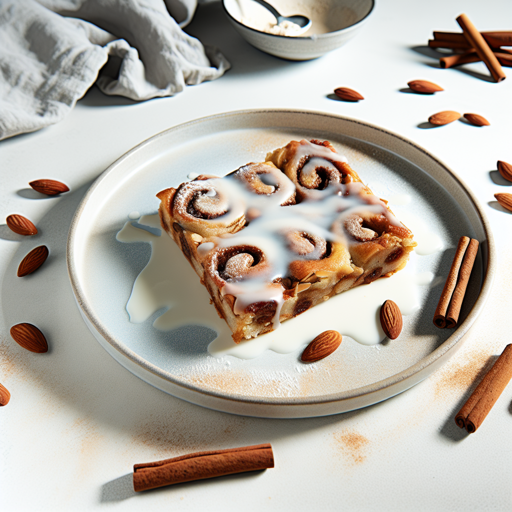 Cinnamon Roll Protein Blondies