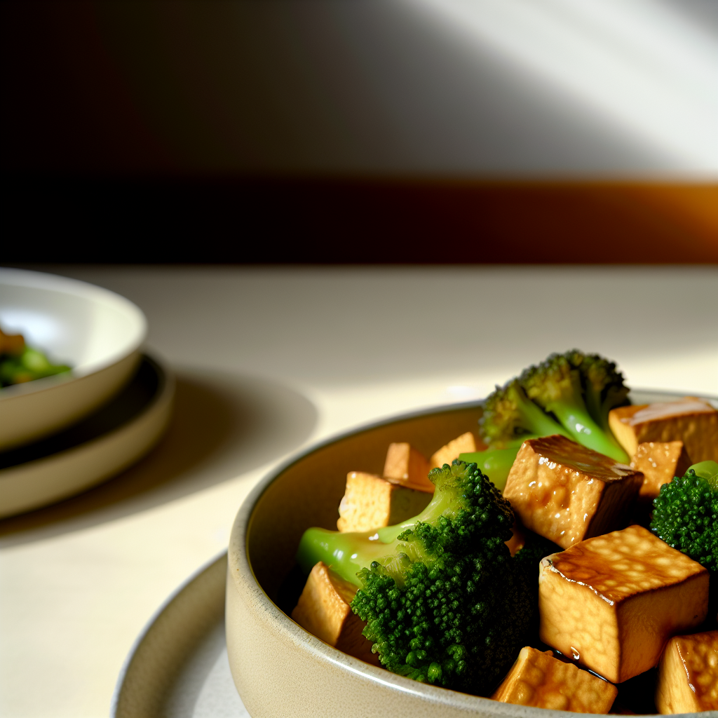 Miso-Ginger Tofu and Broccoli Stir-Fry