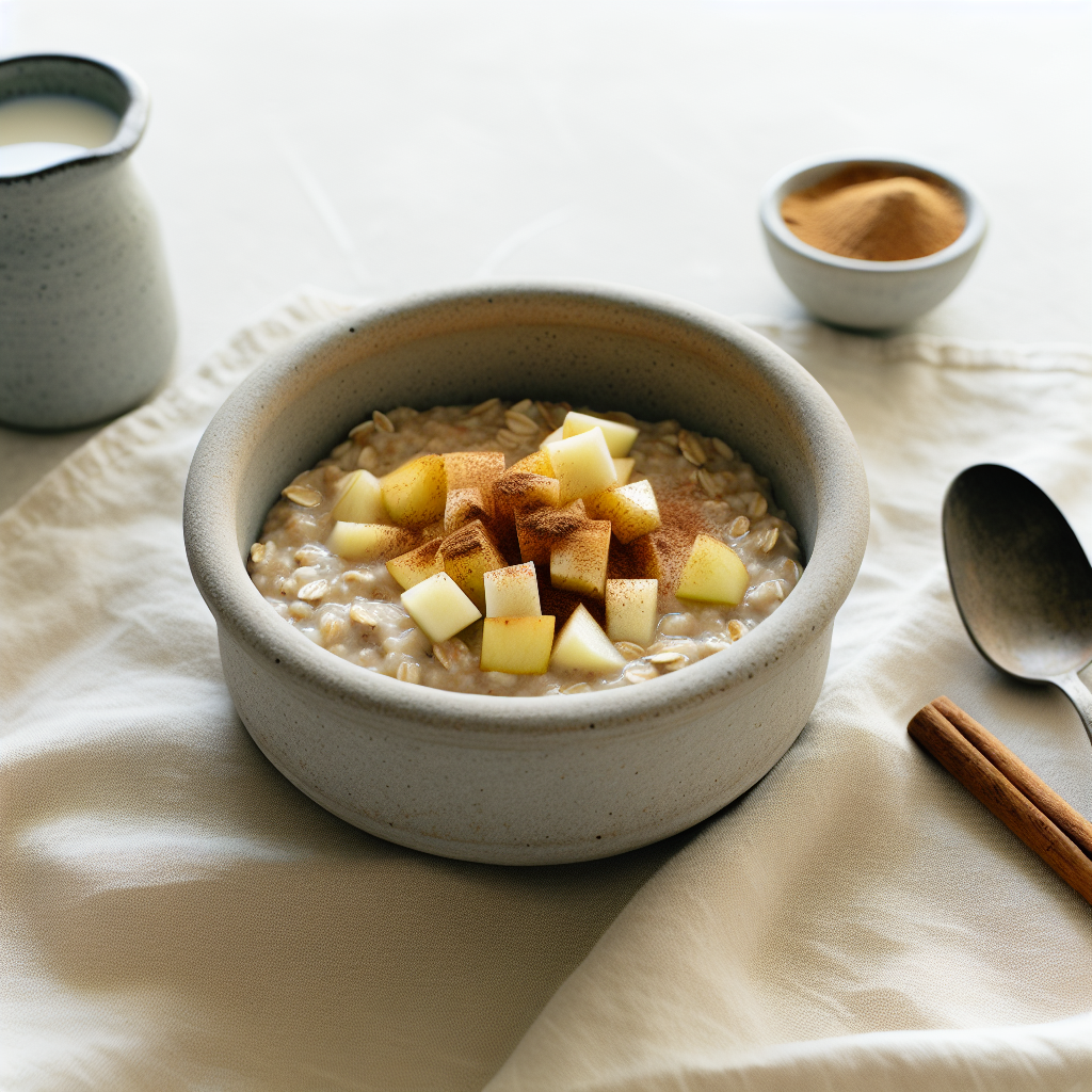 Apple Cinnamon Breakfast Steel Cut Oats