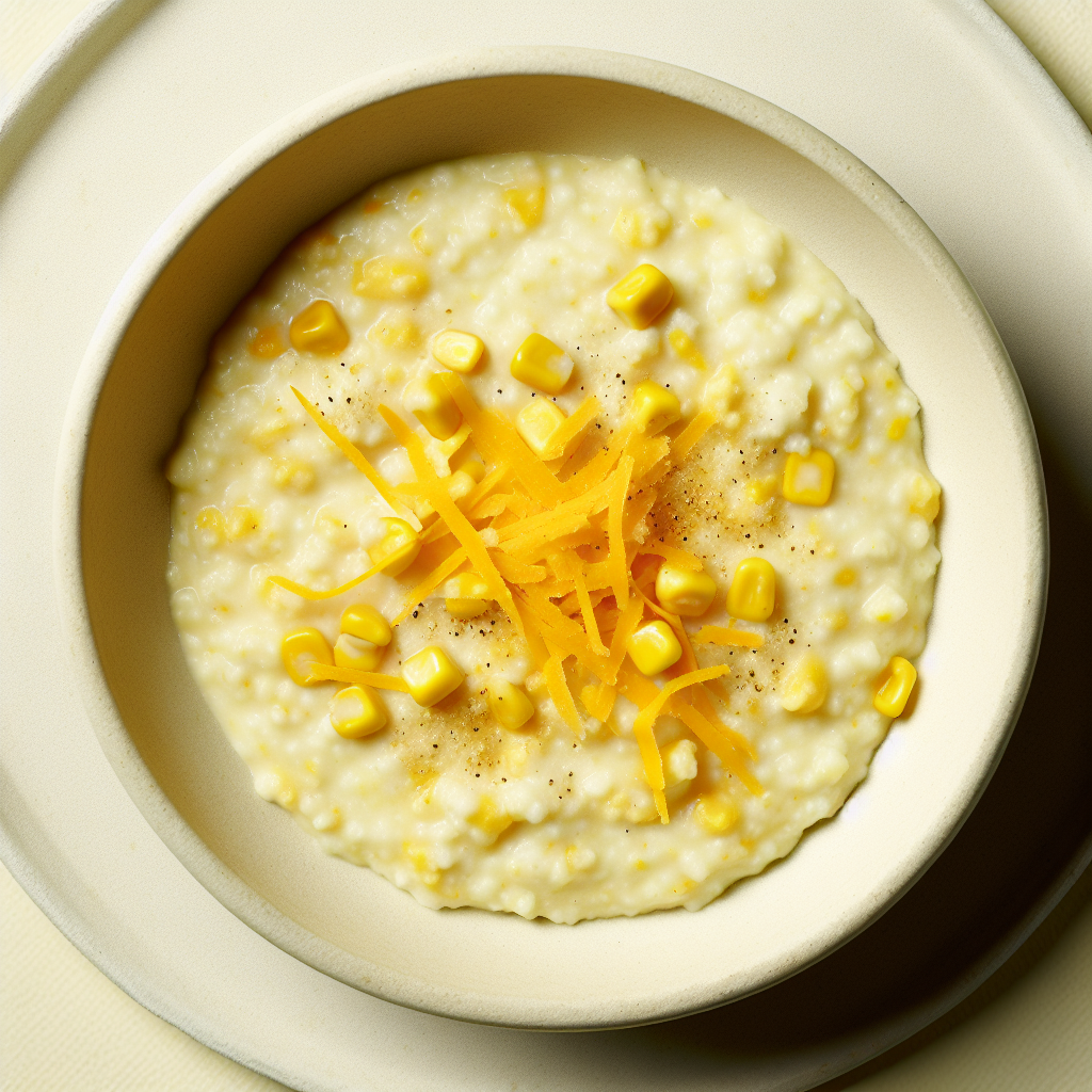 Instant Pot Savory Cheddar Corn Breakfast Grits