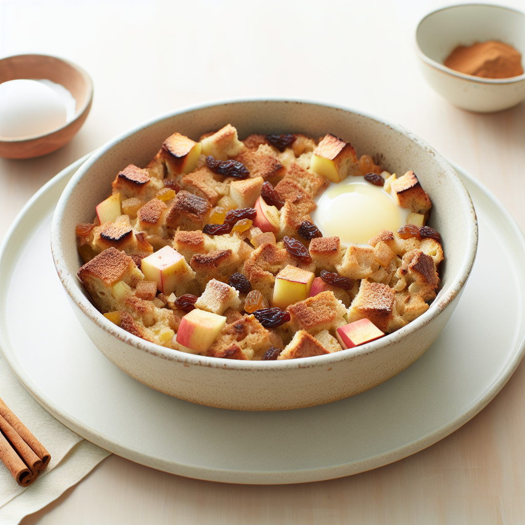 One-Pot Apple Cinnamon Bread Pudding