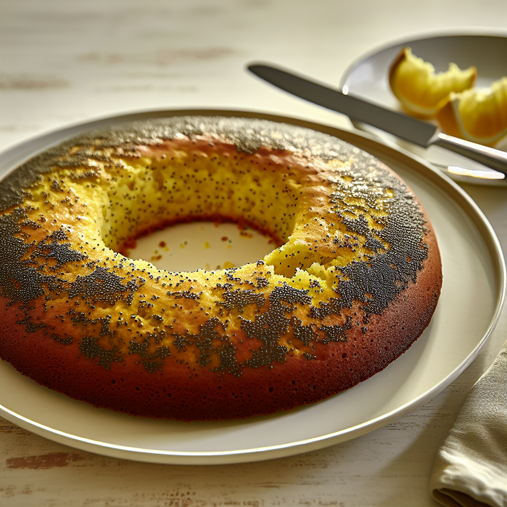 Speedy Lemon Poppy Seed Cake