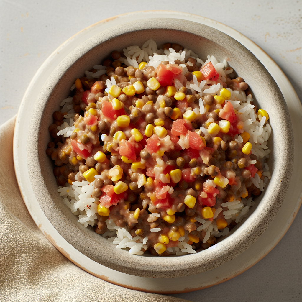 Hearty Instant Pot Tex-Mex Lentil & Rice Casserole