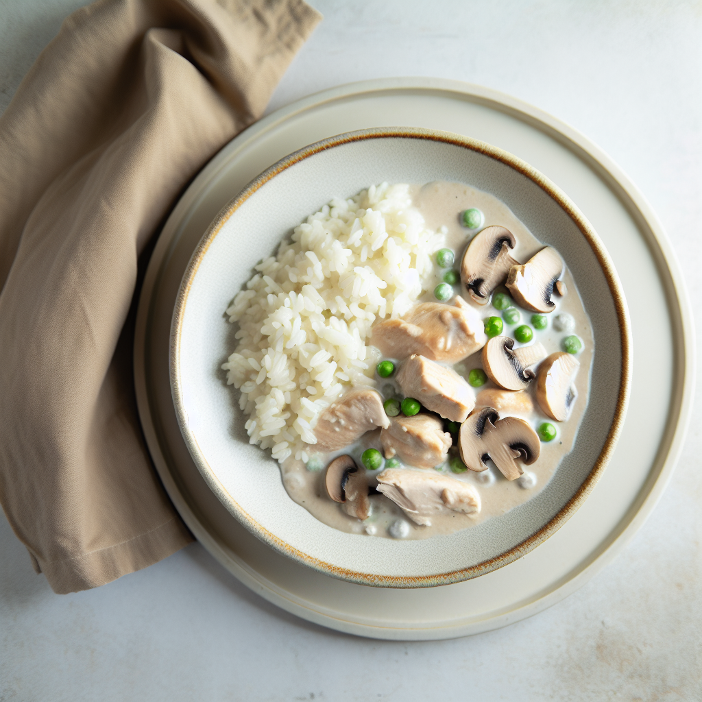 Instant Pot Creamy Chicken & Mushroom Rice