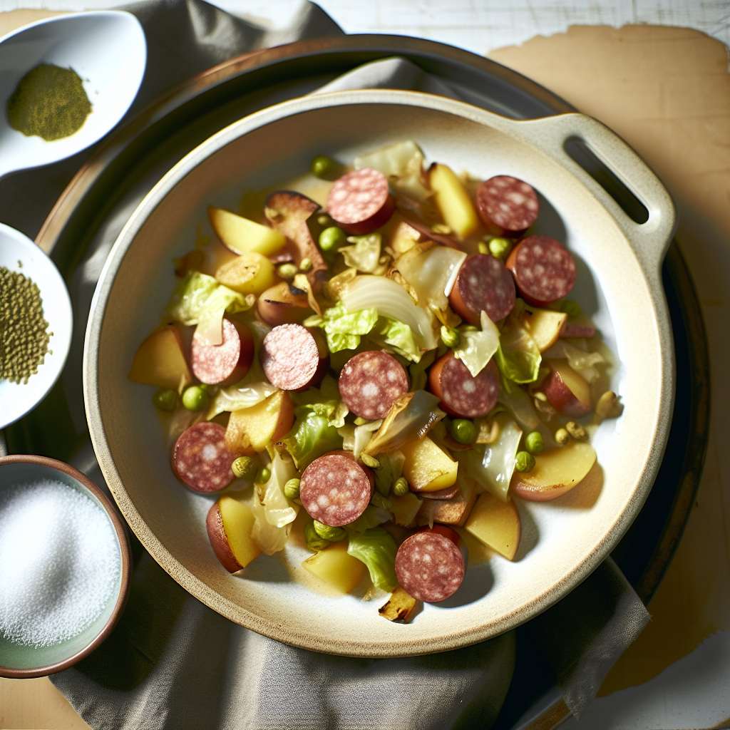 Sausage & Cabbage Rustic Skillet