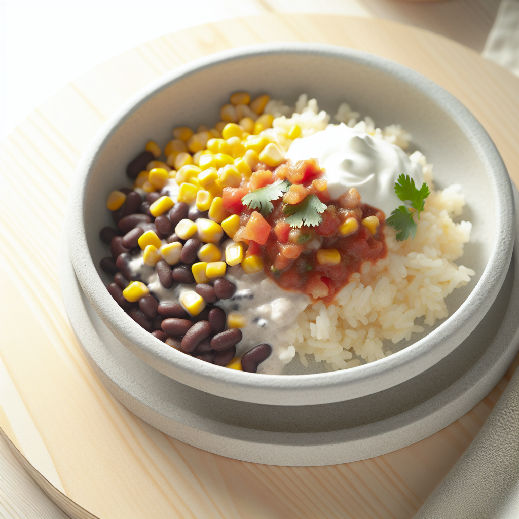 Creamy Black Bean & Corn Taco Bowls