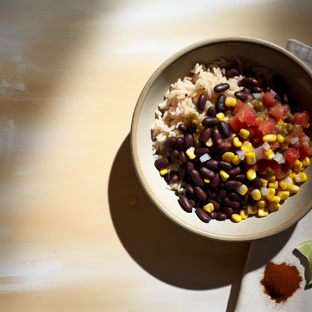 Tex-Mex Black Bean & Rice Burrito Bowls