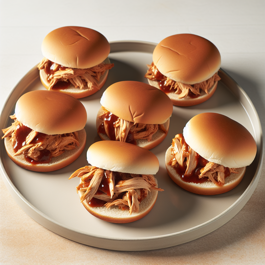 Instant Pot BBQ Pulled Chicken Sandwiches