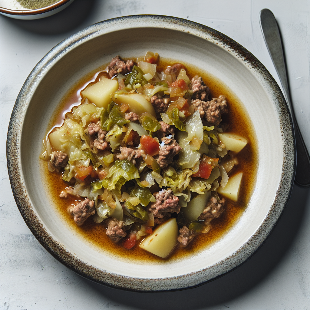 Hearty Cabbage & Beef Stew