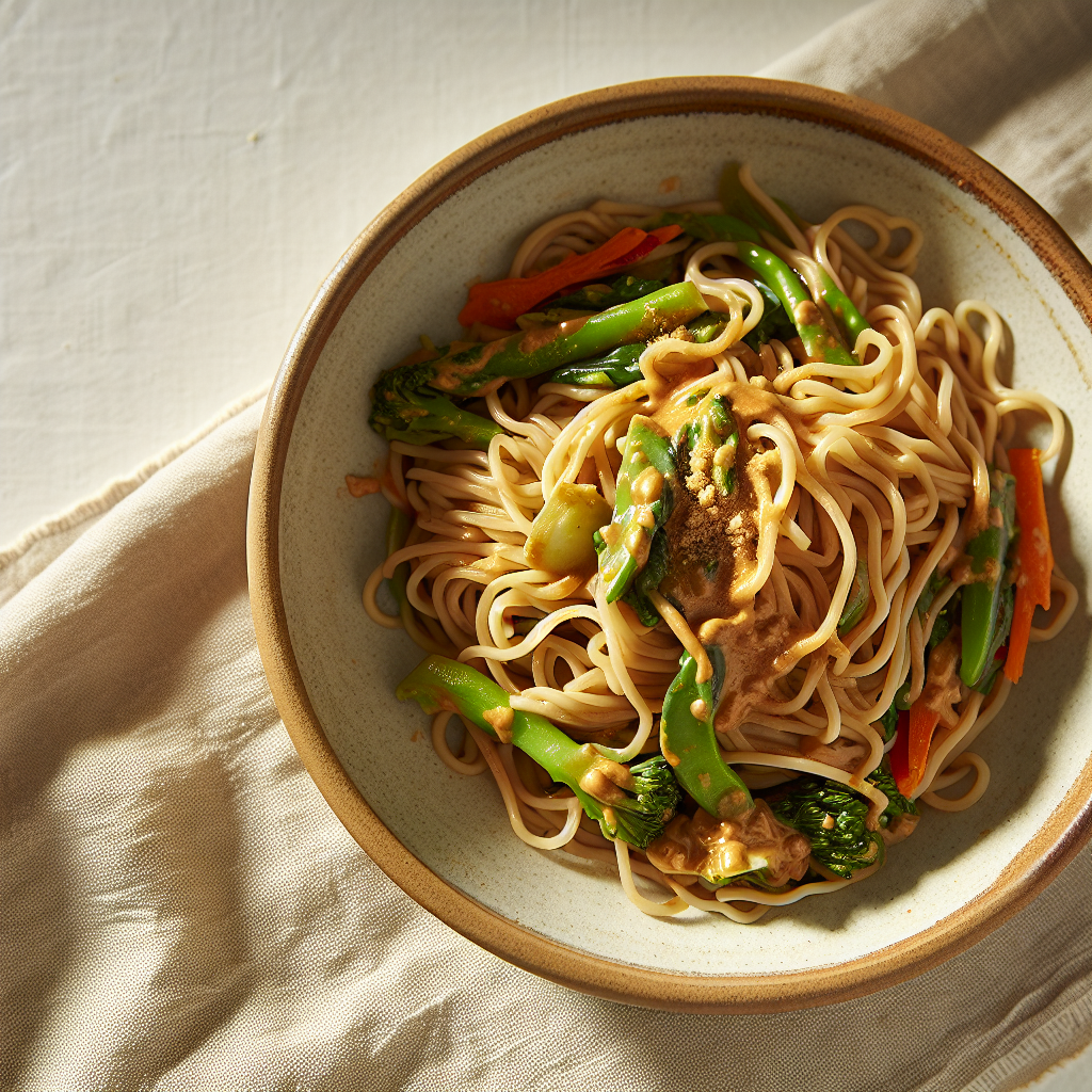 Thai-Inspired Peanut Noodle Bowls