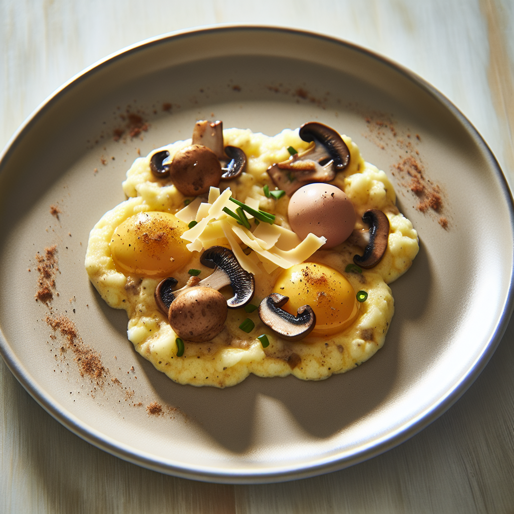 Buttery Mushroom & Gruyère Cloud Eggs