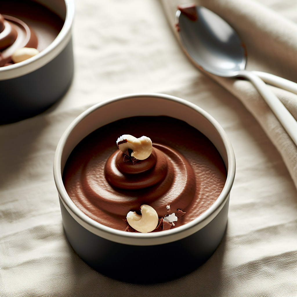 Double Chocolate Macadamia Mousse Cups