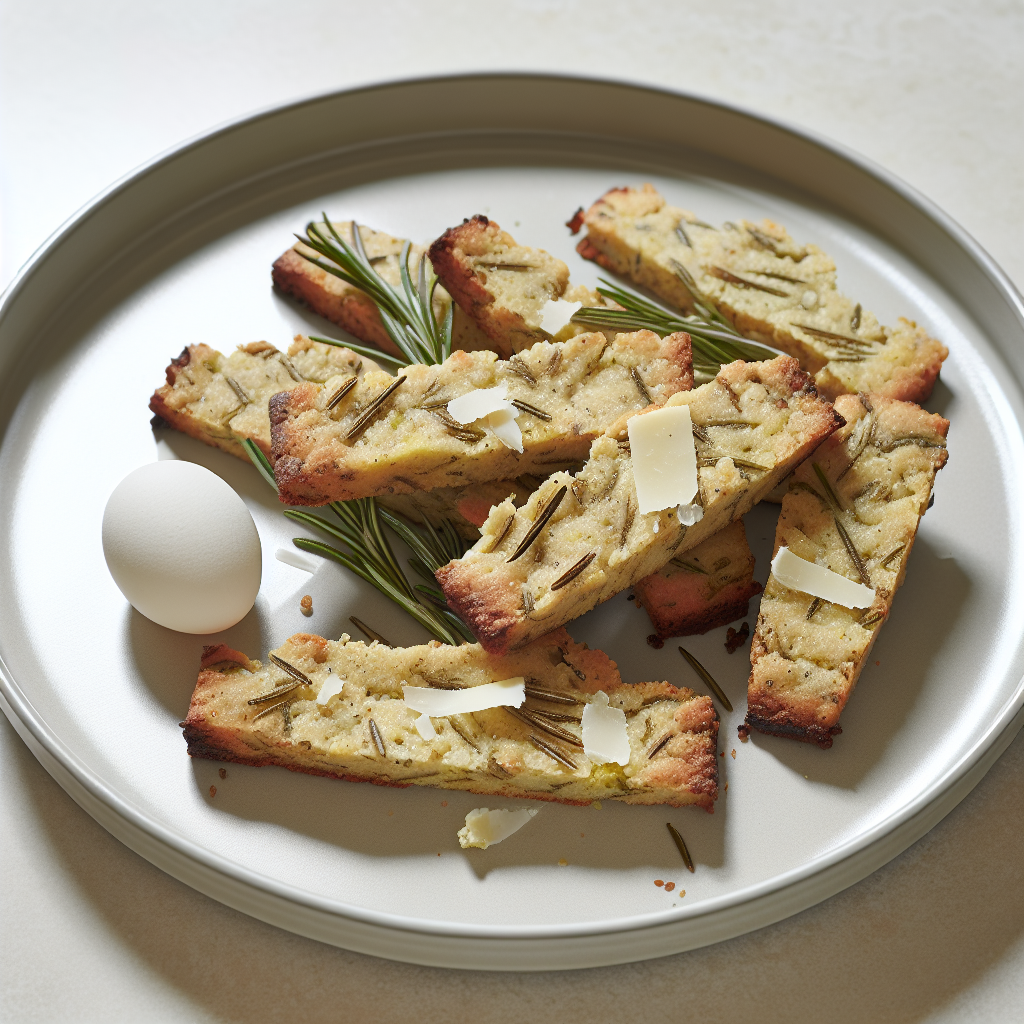 Savory Rosemary-Parmesan Biscotti (Keto Edition)