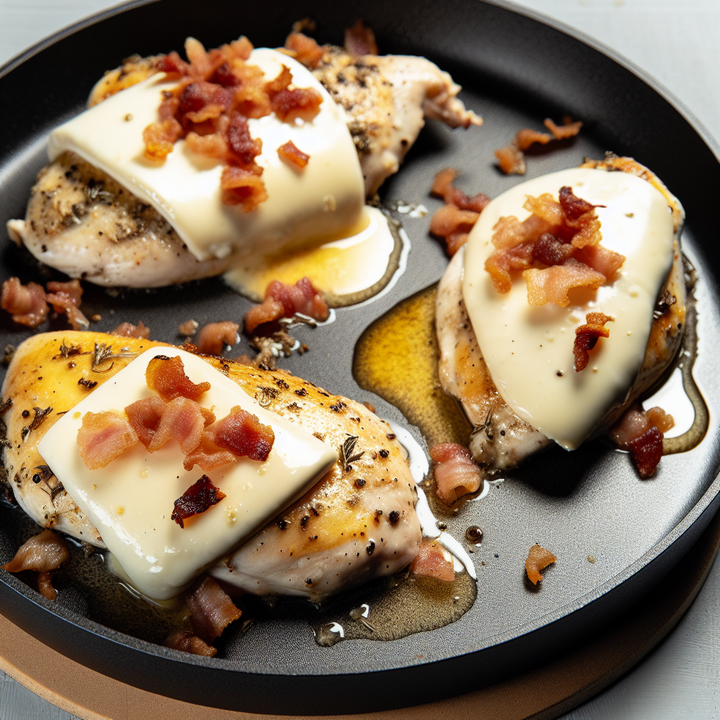 Decadent Bacon & Brie Chicken Skillet