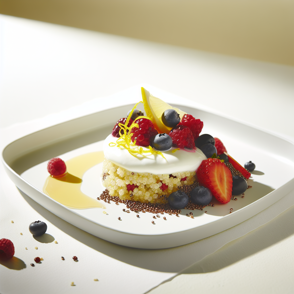 Lemony Quinoa Berry Breakfast Parfait