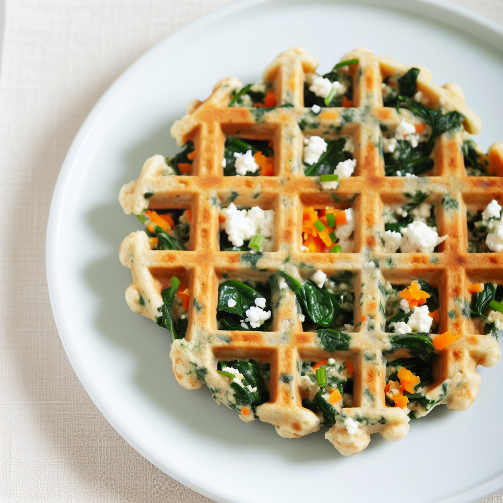 Savory Cottage Cheese & Veggie Waffle