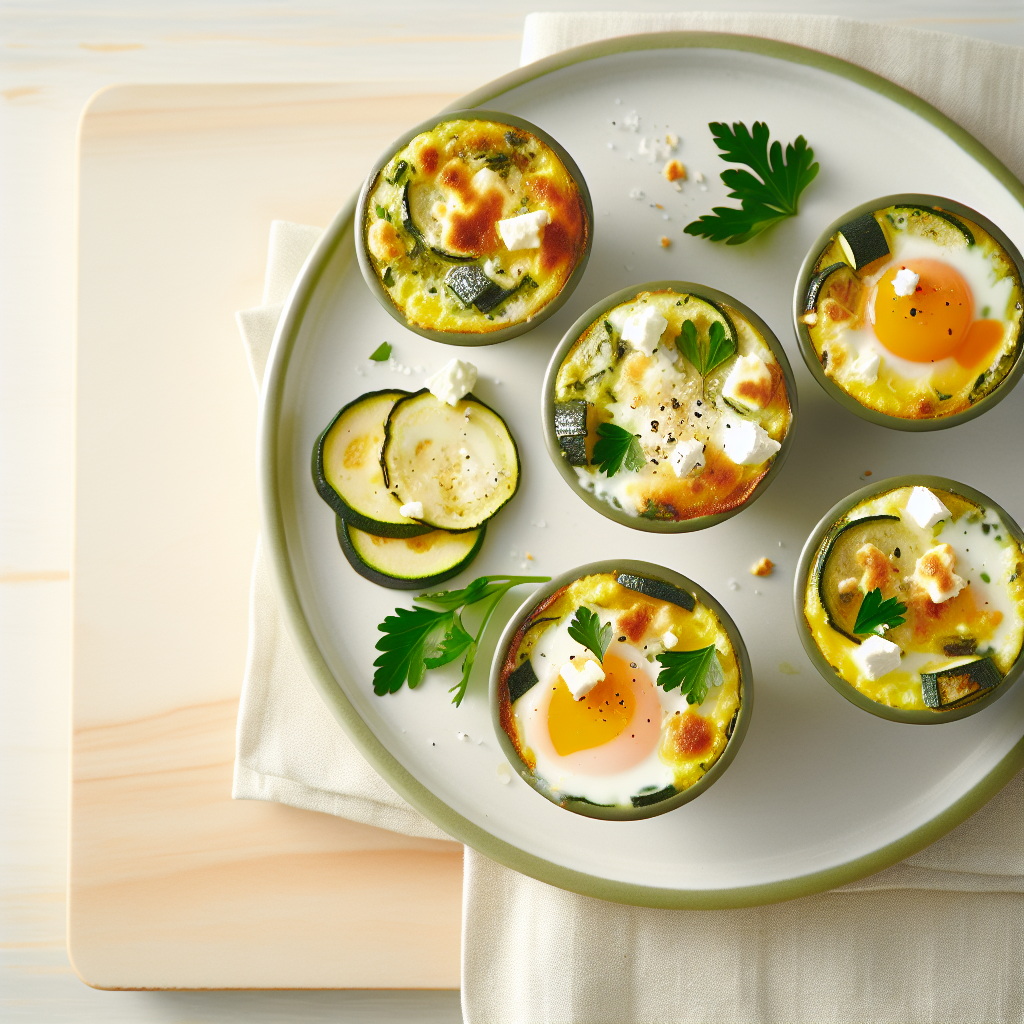 Zucchini & Feta Baked Egg Cups