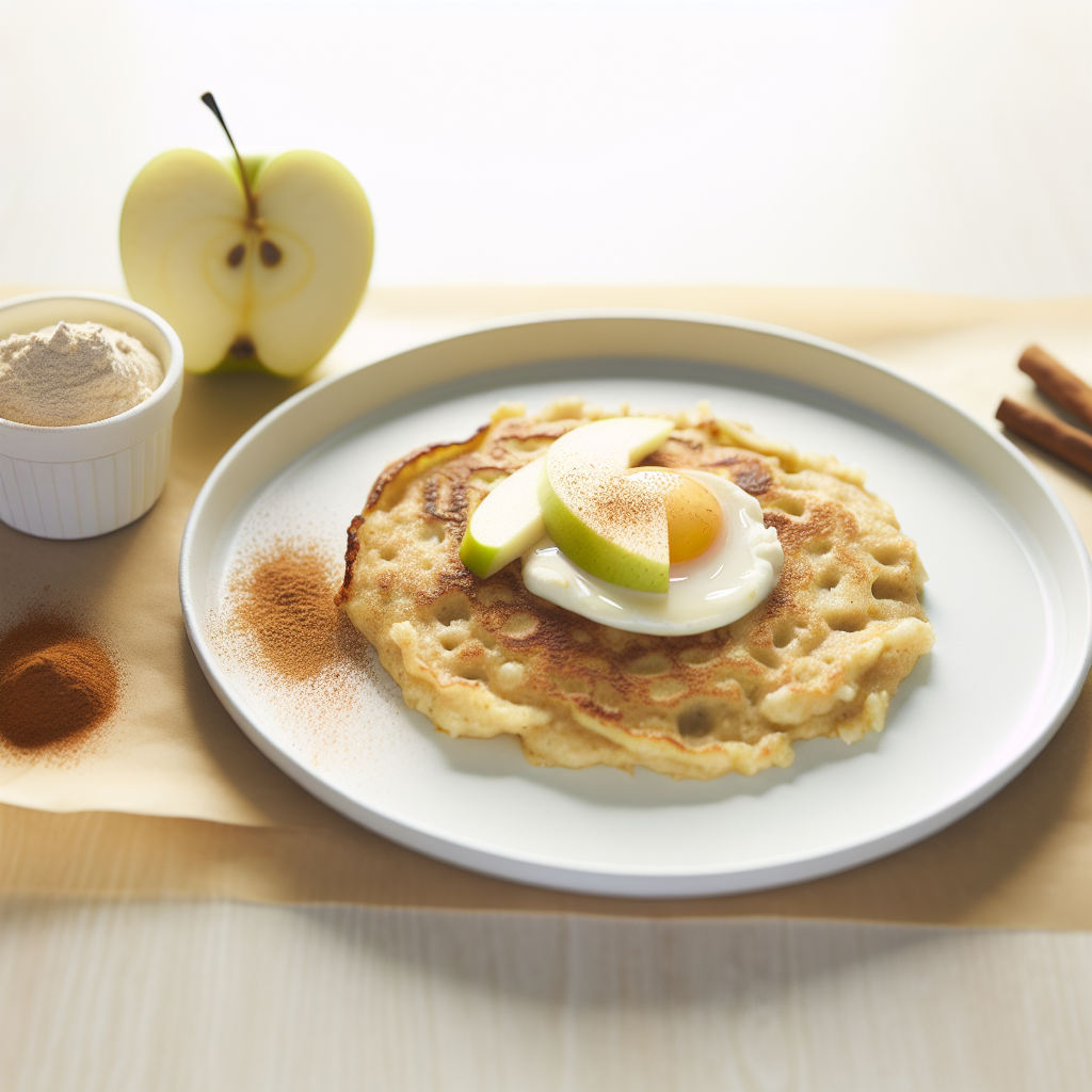 Apple Cinnamon Protein Pancake for One