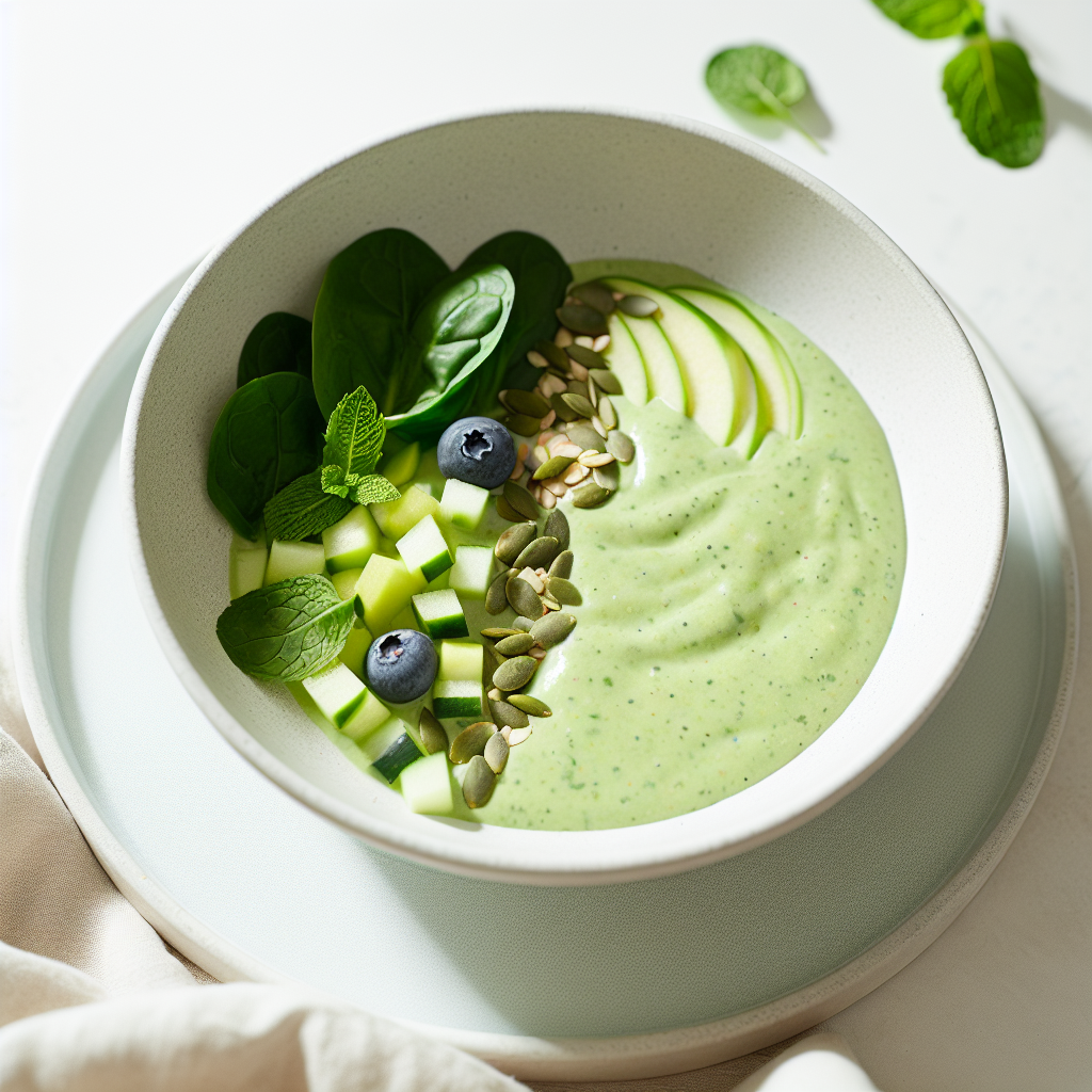 Green Goddess Fasting Smoothie Bowl