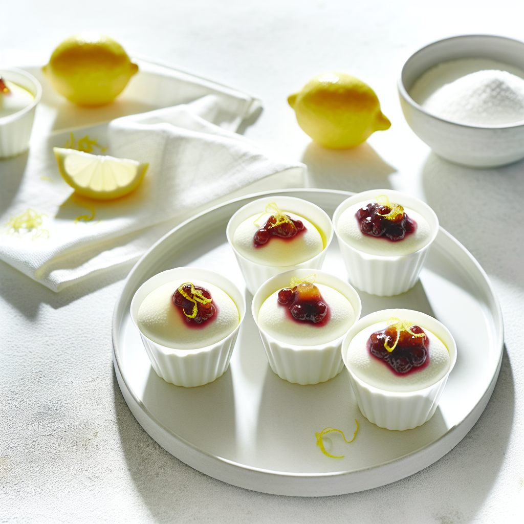 Cloudberry Lemon Mousse Cups