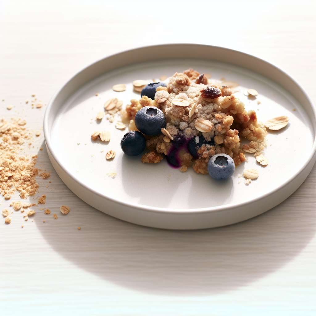 Single-Serve Blueberry Oat Crumble