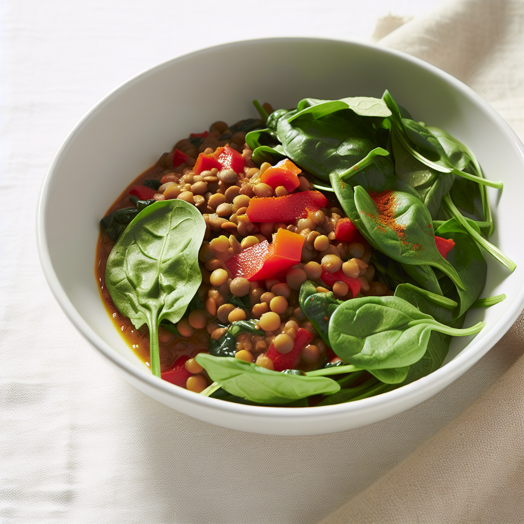 Moroccan-Spiced Lentil & Spinach Stew
