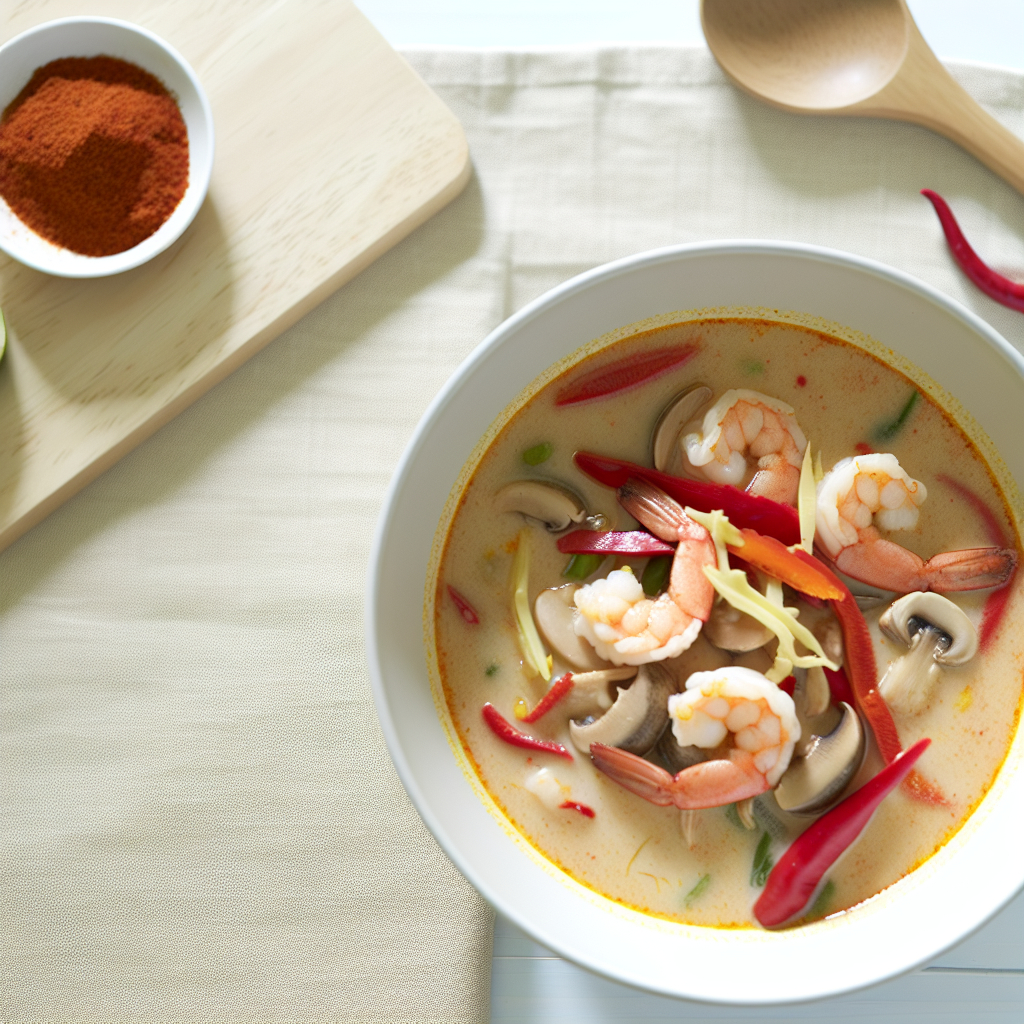 Spicy Thai-Inspired Coconut Shrimp Soup