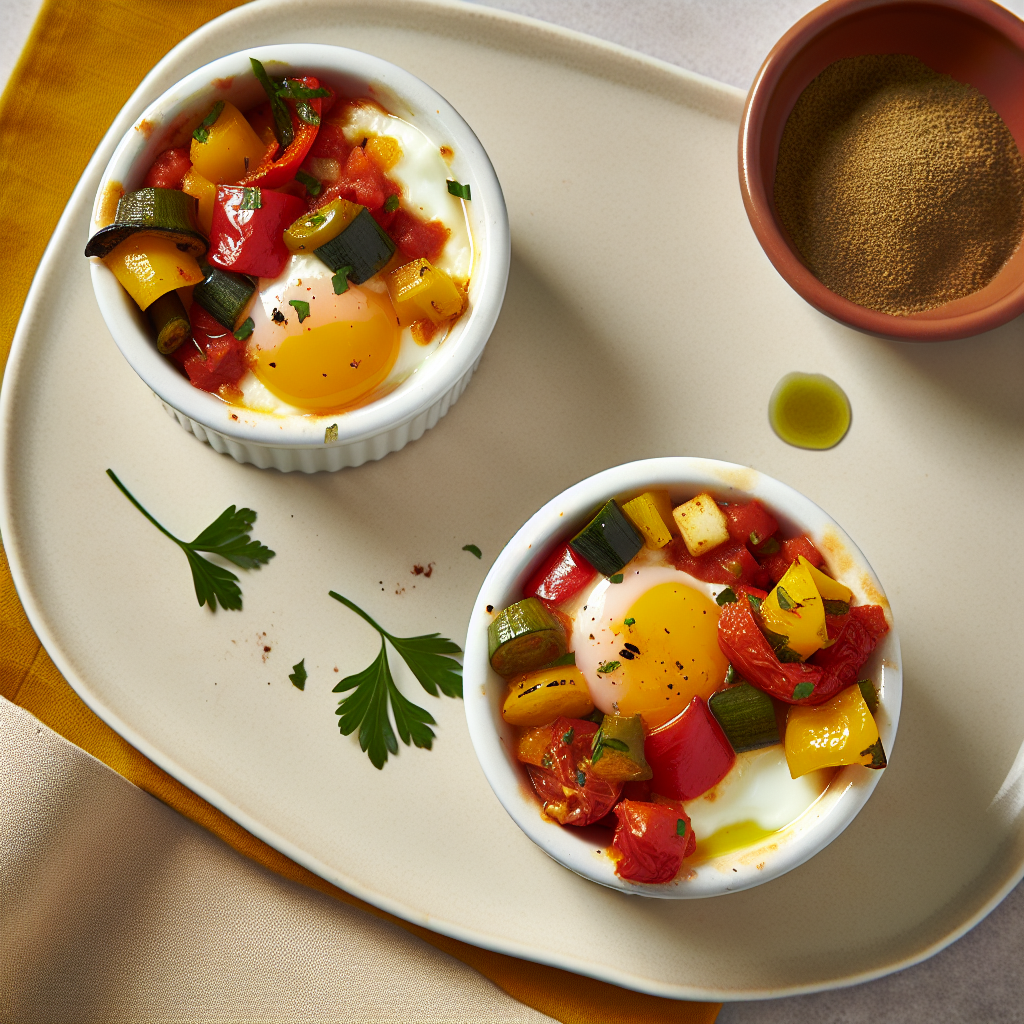 Egg White & Roasted Vegetable Shakshuka Cups