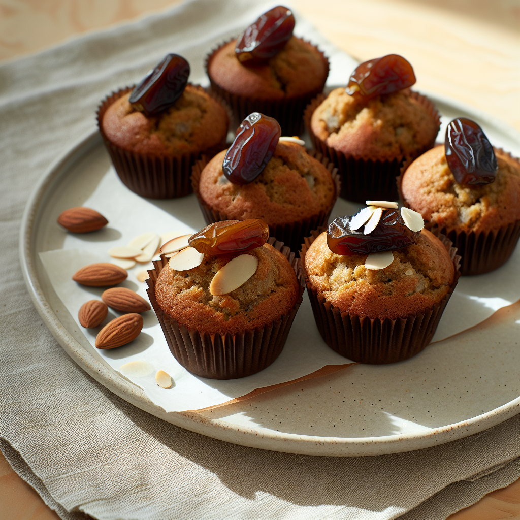 Moroccan Almond-Date Breakfast Muffins