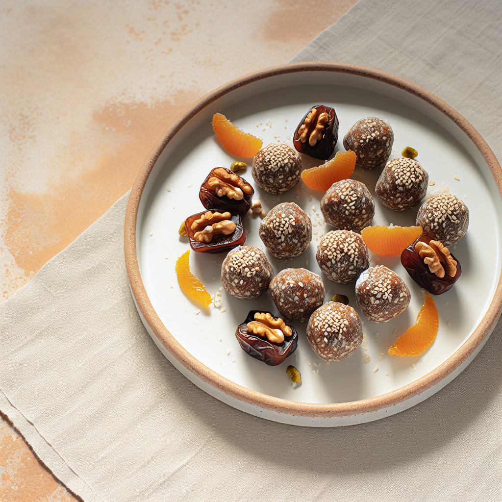 Date, Sesame & Orange Energy Truffles
