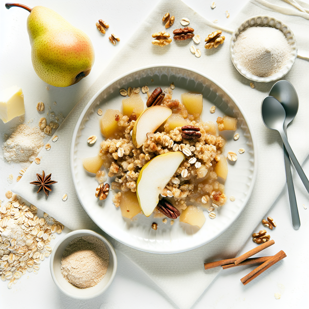 Chai-Spiced Pear Crumble