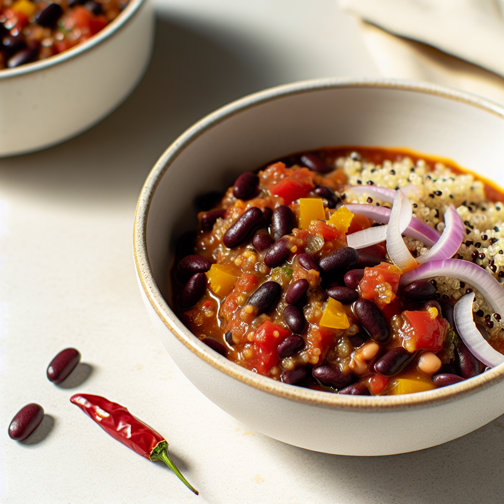 Zesty Chipotle Black Bean & Quinoa Chili