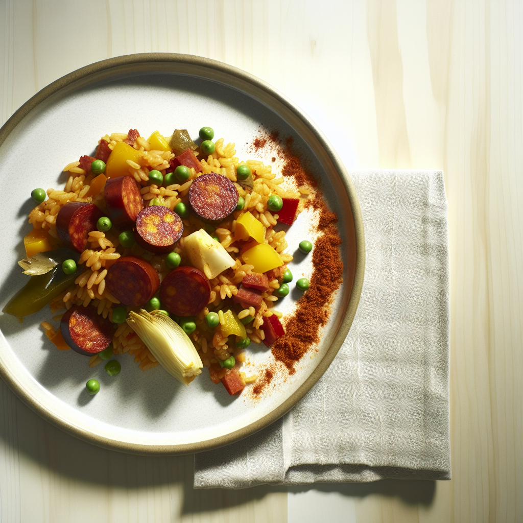 Smoky Spanish Chorizo & Vegetable Paella Express