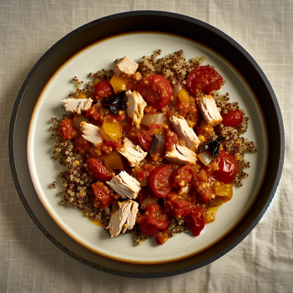 Smoky Chipotle Turkey and Quinoa Skillet