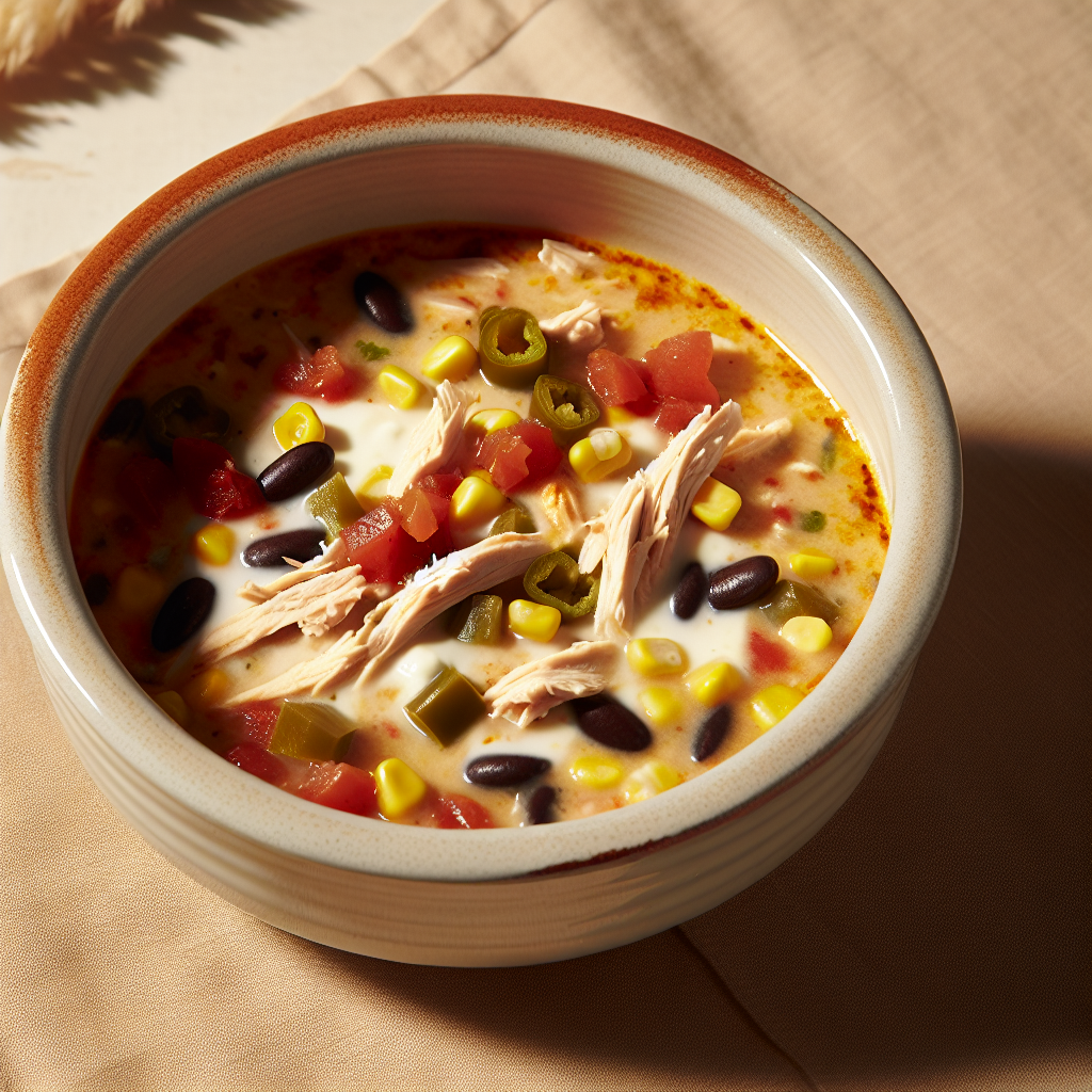 Zesty Cream Cheese Chicken Enchilada Soup