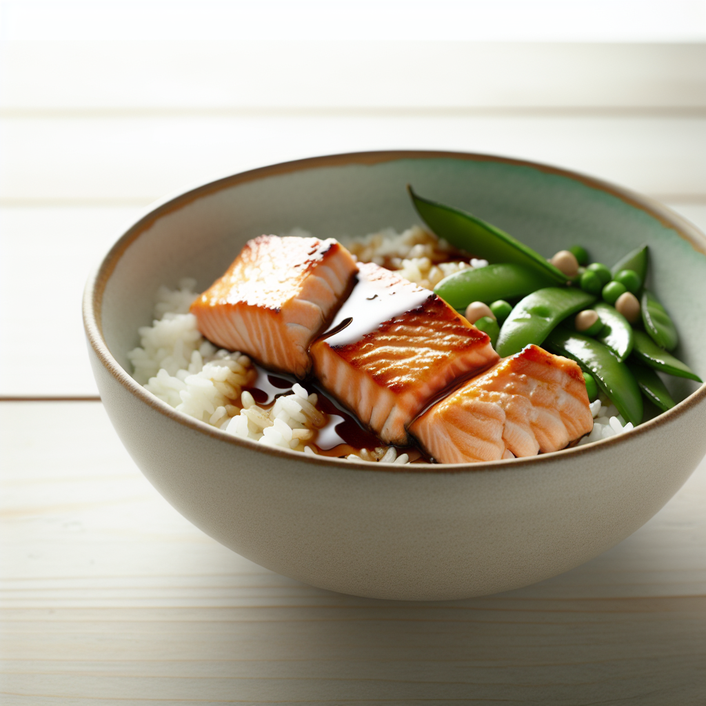 Ginger-Soy Salmon Rice Bowl Express